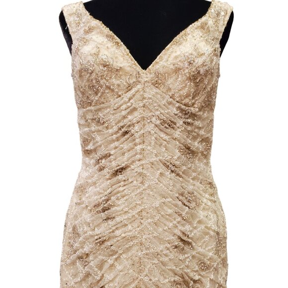 WOW Luxury Designer Couture Wedding Evening Party Prom Runway Beaded Gown Dress - Picture 8 of 16